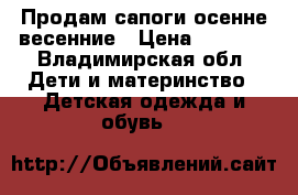 Продам сапоги осенне-весенние › Цена ­ 1 000 - Владимирская обл. Дети и материнство » Детская одежда и обувь   